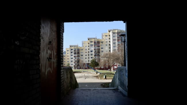 A socialist era neighbourhood in Grbavica in Sarajevo